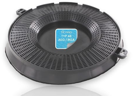 DL-pro - Filtre à charbon - Pour hotte aspirante AEG, Electrolux 9029793610, 484000008783, E3CFT48, EHFC48, Type 48, AMC037, Whirlpool, 48400008783