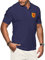 Purple Print House Schottland-Poloshirts für Herren, Fußballtrikot 2021, Retro-Fans, Rugby-Baumwolle, besticktes Wappen-Abzeichen, königliche Löwenflagge, navy, L