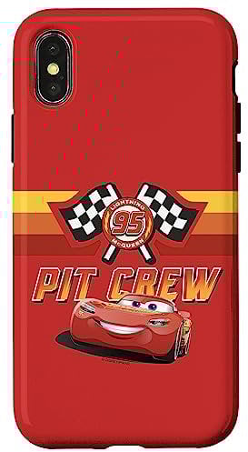 iPhone X/XS Disney Pixar Cars Two Lightning McQueen Pit Crew 95 Case