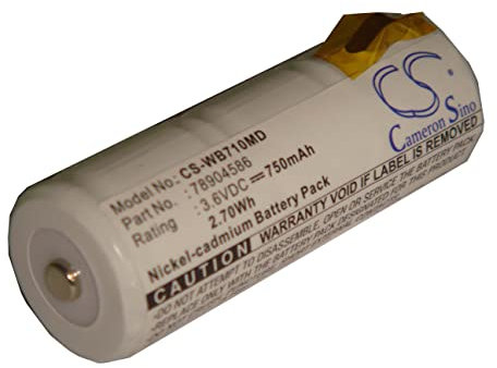 vhbw Akku Ersatz für 78904586 für Medizintechnik (750 mAh, 3,6 V, NiCd)