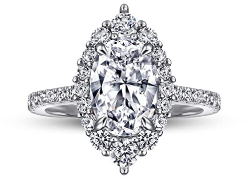 Bague Argent Véritable Marquise Pavé Scintillant Femme Taille 54.5