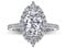 Bague Argent Véritable Marquise Pavé Scintillant Femme Taille 54.5