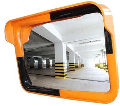 Safety Convex Mirror - 40x60CM | Wide Angle Visible High-Definition Security Traffic Mirror with Frame | Heavy Duty Turkey Made Mirror with Full Accessories for Driveway, Parking, Garage