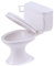 Oshhni Mobili per Casa delle Bambole Bianchi Giocattolo per Toilette Giochi di Imitazione
