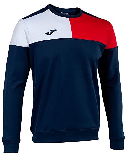 Joma Sweatshirt Mann Crew V Marineblau rot Weiss