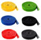 HUAZIZ 6 Rollen Klett Kabelbinder Wiederverwendbare, Mehrfarbige Klettverschluss Nylon-Befestigungsband Drahtorganisator, Selbstgreifender Kabelseilhalter, Schneidbarer 2M * 25MM (Insgesamt 12M)