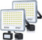 TASINUO 50W Security Lights Outdoor Motion Sensor 2 Pack, 5000LM LED Floodlight with PIR, IP67 Waterproof Flood Lights Motion Sensor for Garden Patio Yard