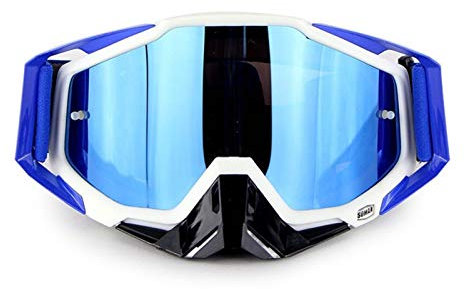 Motorradbrillen, Outdoor-Sportbrillen, Motorradbrillen, Fahrradbrillen, staubdicht, winddicht, Motocross-Brillen-Sets (Farbe: D) (Color : E)
