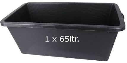 Mörtelwanne 65L Profi-Line | Mörtelkasten 65 Liter | aus robustem flexiblen Kunststoff | 30,5x80x40cm | Made in Germany