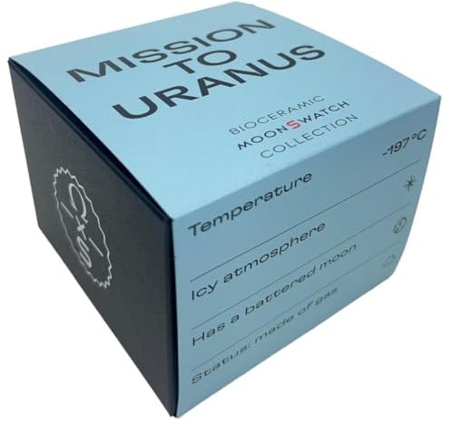 Armbanduhr Moonswatch hergestellt für Omega x Swatch Mission to Uranus aus Biokeramik, Modern