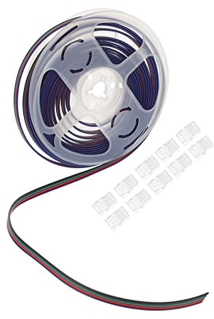 Mikikit 20stücke Streifen Verbinder Pin Rgb Mit Kabel Lötfreier Für Lichtleisten Vielseitig Einsetzbar Für Kreative Projekte Hohe Kompatibilität Und Einfache Installation