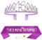 16. Geburtstag Schärpe und Krone für Mädchen Lila Kristall Queen Tiara Princess Crown 16th Birthday Schärpe 16. Geburtstagskrone Birthday Party Accessoires Geburtstagsdeko 16th Geburtstagsgeschenk