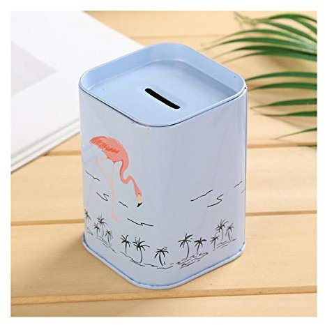Sparschwein, Spardose, Tier-Süßigkeitsfarbe, Flamingo-Sparschwein, Metall-Sparschwein, niedliche Kleinigkeiten, Dosen, Aufbewahrungsdosen, Geschenkdosen, Heimdekoration, Spardose, Bonbonglas, Sparschw