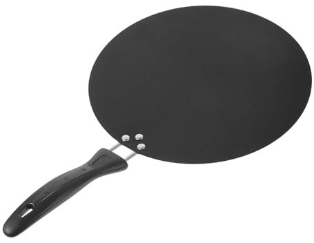 Mikinona Flache Bratpfanne Aus Gusseisen Antihaftbeschichtet Für Crêpes Tortillas Eier Und Steaks Mit Ergonomischem Griff Geeignet Für Herd Backofen Und Grill