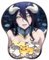 Overlord Albedo Anime 3D Tapis de souris Support poignet Tapis de souris avec joli motif, stéréoscopique mignon tapis de souris doux pour bureau, ordinateur portable
