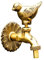 Nostalgique Robinet de Fontaine en Laiton Extérieur Robinet Jardin Détanchéité Robinet D'eau Froide Laiton,Jaune