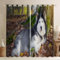 BSYYZQC Schlittenhund Vorhänge, Fenstergardinen Alaska Outdoor Vorhang Wetterfest mit ösen, für Kinderschlafzimmerbadezimmerküchentür-Heimdekor 2er Set 245x140cm (HxB)