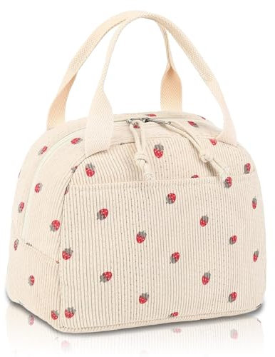 VidFair Lunch Bag Insulated Lunch Bags for Women Lunch Cool Bag with Front Pocket Portable Thermal Leak-Proof Lunch Bags for Adults Men Girls Children for Work,School,Picnic,BBQ