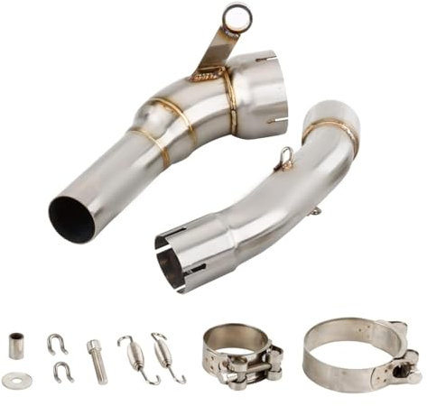 FNCVTM per H&usqvarna SVARTPILEN 401 2020 2021 VITPILEN 401 20 21 Escape Decat Tubo di Scarico Catalizzatore Completo Elimina E Collega Moto Tubo Scarico Silenziatore(Pre Decat a Link PPE)