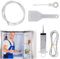 Kit Pulizia Frigorifero,5pcs Strumenti per Pulizia Frigorifero,Kit Pulizia Frigorifero,Kit Pulisci Tubi,Pulisci Tubi Frigorifero,Spazzola per Frigorifero,Sbrinatore Freezer,Pulizia Fori Scarico