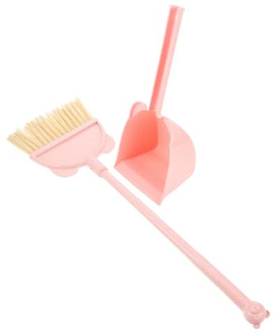 VICASKY 1 Set Broom Dustpan Combination Broom Mini Broom and Dustpan Broom Toy Broom Cleaning Toys Cleaning Toys Children Toys Broomstick Mini Toys Plastic Pink