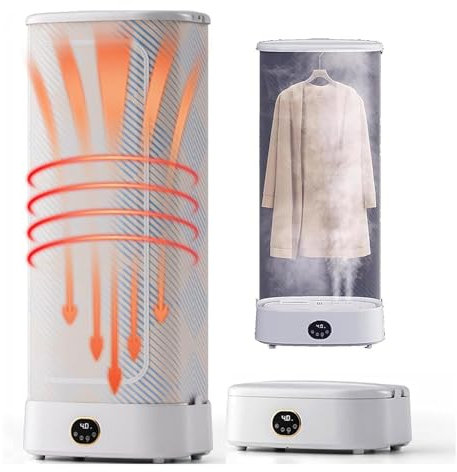 LHQYA 1000 W Automatic Ironing Machine, Automatic Cordless Upright Steam Iron, 800W Steam Power/240-minute Timer/touch Screen Remote Control, for Clothes Fabrics