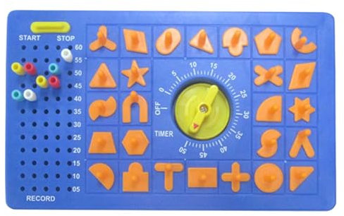 Juego de perfección, Juguete de Rompecabezas de Formas educativas, Juego de Dos Jugadores, Juego de Mesa con Temporizador, Juguete de Rompecabezas Divertido e Interactivo para niños de 3 a 5 años,