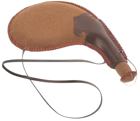 PRETYZOOM 5st Alter Wasserbeutel Beutel Für Weinflaschen Spanische Bota-tasche Quadratische Wasserflasche Campingflasche Alte Bota-taschen Trockene Tasche Weinhautbeutel Mit Riemen Aus Leder