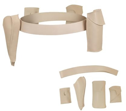 KoleGoe Padme Amidala Gürteltasche Queen Padme Cosplay Kostüm Zubehör Kunstleder Gürtel Set Halloween Kostüm Zubehör