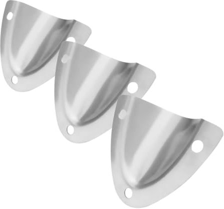 KOMBIUDA Robuste Marine-entlüftungsabdeckung 3er-Pack Edelstahl-Clamshell-entlüftung Dekorative Bootsdrahtabdeckung Belüftungsplatte