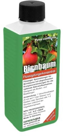 Birnbaum-Dünger, Pyrus communis NPK Flüssigdünger für robusten Wuchs und reichhaltige Ernte 250 ml