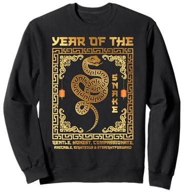 Nouvel An chinois style art déco - Année du serpent Sweatshirt