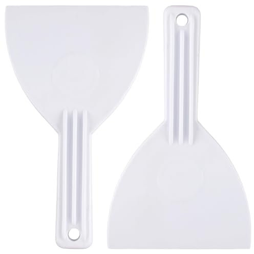 Pizza Spatula, Set of 2 Plastic Scrapers, Ideal for Pizza Dough, Scraping and Shaping, Perfect for Pizza Baking in the Kitchen for Rolling Out and Portioning Dough