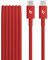 Beats da USB-C a USB-C Cavo in tessuto intrecciato, ricarica rapida, resistente e antigroviglio, caricatore compatibile per dispositivi Apple e Android (1,5 m) - Rosso rapido