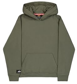Alpha Industries Herren Label Hoodie Back Print Kapuzenpullover (1er Pack)