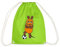 Spreadshirt Die Sendung Mit Der Maus Mit Fußball Turnbeutel, One size, Neongrün