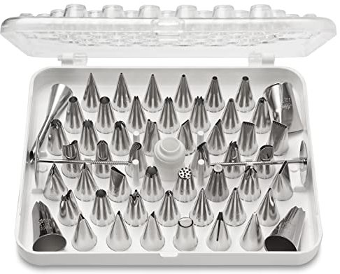 Ateco Cake, Stainless Steel, Silver, #783 55 pc Decorating Tip Set