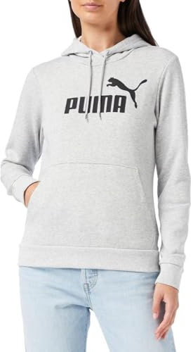 Puma ESS Logo Hoody TR Sweat-shirts Femme, Light Gray Heather, L