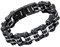 Cupimatch Fahrradkette Armband Herren Edelstahl Biker Armreif für Männer Schwer 16mm Breit Motorradarmband 22cm, Silber