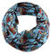 YEBIRAL Schal Damen Winter Eule Tierdruck Niedlich Halstuch Frauen Deckenschal Schals 10 Farben(Hellblau)