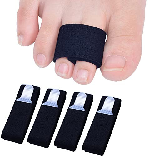 Sumifun 4 Zehenbandage für kleiner zeh gebrochen, Hammerzehen Zeh Schiene für Hammerzeh, Zeh Gebrochen Zehenkissen