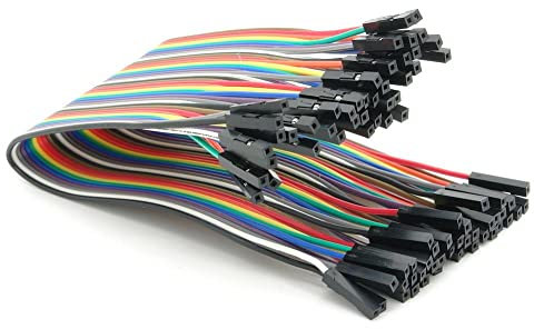 BerryBase 50cm Jumper Wire Kabel Female to Female, trennbarer Jumper Kabel für Arduino und Raspberry Pi Breadboard, gpio Kabel mit 40 Stück pro Einheit