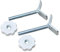 Y-Adapter für Treppengeländer für Treppengitter BabyLuca weiss Set 2 Stück