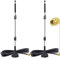 Bingfu Antenne WiFi SMA Mâle Base Magnétique Double Bande WiFi 2,4 GHz 5 GHz 5,8 GHz 9dBi (Paquet de 2) pour Caméra de Sécurité Vidéo sans Fil Enregistreur de Surveillance Camion Remorque Vue Arrière