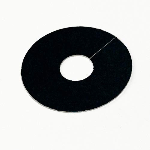 Radiator Pipe Rose Covers x2 Pack of Laminate Surrounds in 28 Colour Matches to Named Brands (FC38 Black)
