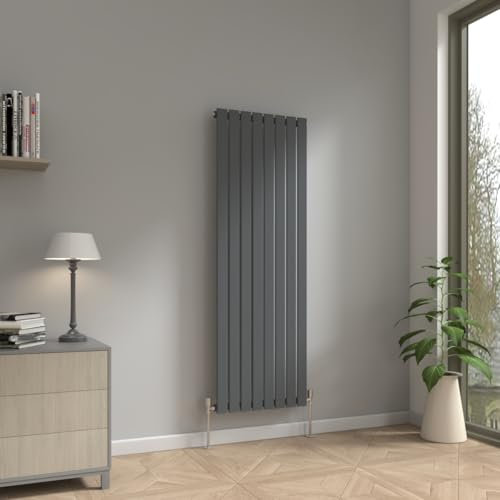 NRG 1600 x 544mm Vertical Column Designer Radiator Single Flat Panel Heater Central Heating Rads