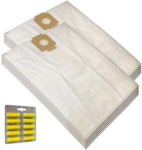 MohMus Set 10 Duftstäbchen + 10 Staubsaugerbeutel Für Kärcher T 12/1 - T 15/1 - T 17/1 - T12/1 - T15/1 - T17/1-6.904-312.0, 6.904-315.0, 6.907-017