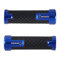 Evermotor Handgriffe Universal Motorrad Lenkergriffe Griffe-22 mm (7/8) 24mm (1) Hochwertige Anti-Rutsch Motorradgriffe für Roller Mopeds Quad ATV hochwertige Gummi Griffe aus CNC Aluminium Blau