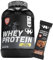 3kg Mammut Whey Protein Eiweißshake - Set inkl. Protein Shaker, Riegel, Powderbank oder Tasse (Vanilla Ice Cream, Mammut Protein Bar - Almond Brownie)