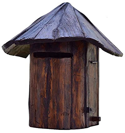Handarbeit Holz Outdoor Briefkasten Gartenarbeit Holzhaus Briefkasten Villa Idyllisches Retro Outdoor Home Regenfest, PIBM